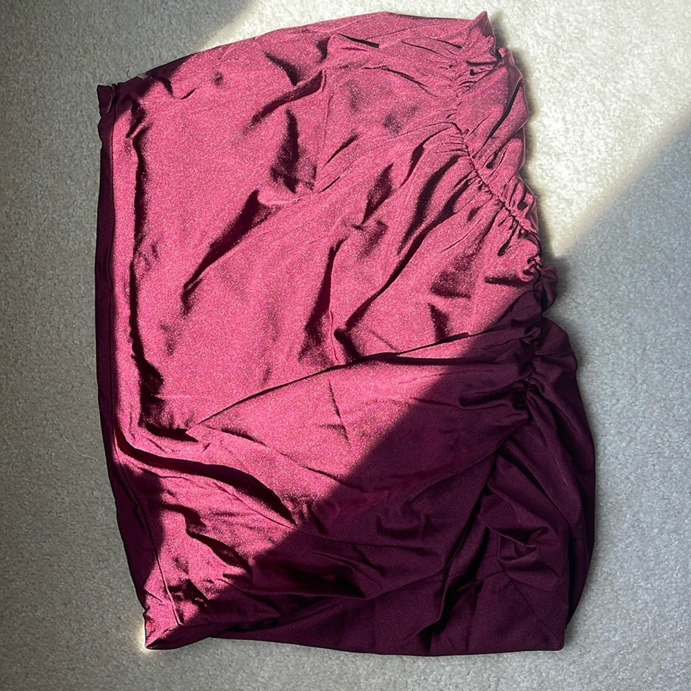 Purple pencil skirt